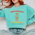 Emotionally Recovering From A Book Frog Comfort Colors Sweatshirt Butter