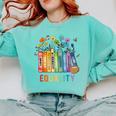 Equal Rights Book Flower Equality Peace Love Kindness Book Comfort Colors Sweatshirt Butter Equal Rights Book Flower Equality Peace Love Kindness Book Comfort Colors Sweatshirt Butter