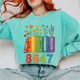 Equal Rights Book Flower Resist 86 47 Feminist Women Rights Comfort Colors Sweatshirt Butter