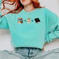 Everything a Girl Needs Books Coffee Jesus Comfort Colors Sweatshirt Butter