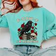 F-CAW-F I'm Reading Crow Book Lover Introvert Meme Comfort Colors Sweatshirt Butter F-CAW-F I'm Reading Crow Book Lover Introvert Meme Comfort Colors Sweatshirt Butter