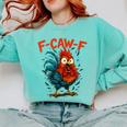 F-Caw-F Rooster F Awk F Chicken Coffee Romance Books Lover Comfort Colors Sweatshirt Butter F-Caw-F Rooster F Awk F Chicken Coffee Romance Books Lover Comfort Colors Sweatshirt Butter