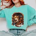 Fantasy Dragon Reading Book Lover Comfort Colors Sweatshirt Butter
