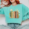 Fantasy Drama Tragedy Book Floral Subtle Comfort Colors Sweatshirt Butter Fantasy Drama Tragedy Book Floral Subtle Comfort Colors Sweatshirt Butter
