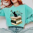 Fantasy Drama Tragedy Cat Book Lover Reading Humor Comfort Colors Sweatshirt Butter