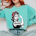 Female Librarian Rosie Riveter Book Guardian Woman Comfort Colors Sweatshirt Butter