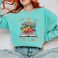 Floral Book Officially Retired 2025 A New Chapter Begins Comfort Colors Sweatshirt Butter