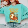 Floral Cow Reading Pun Just One More Chapter Cozy Book Lover Comfort Colors Sweatshirt Butter