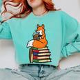 Fox Books Read Reading Librarian America Men Women Kids Comfort Colors Sweatshirt Butter Fox Books Read Reading Librarian America Men Women Kids Comfort Colors Sweatshirt Butter