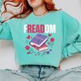 Freadom Anti Ban Books Freedom To Read Book Reading Comfort Colors Sweatshirt Butter Freadom Anti Ban Books Freedom To Read Book Reading Comfort Colors Sweatshirt Butter