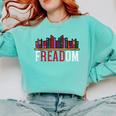 Freadom Shelf Read Reading Book Librarian Men Women Kids Comfort Colors Sweatshirt Butter Freadom Shelf Read Reading Book Librarian Men Women Kids Comfort Colors Sweatshirt Butter