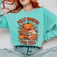 Fully Booked For Fall Books Pumpkin Autumn Thanksgiving Comfort Colors Sweatshirt Butter Fully Booked For Fall Books Pumpkin Autumn Thanksgiving Comfort Colors Sweatshirt Butter