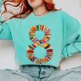 Fun 8th Birthday Books Themed 8 Years Old Boys Kids Girls Comfort Colors Sweatshirt Butter