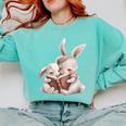 Funny Book Reading Quote For Women And Girls Rabbits Comfort Colors Sweatshirt Butter