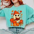 Ghost Reading Book Lovers Autumn Fall Halloween Comfort Colors Sweatshirt Butter Ghost Reading Book Lovers Autumn Fall Halloween Comfort Colors Sweatshirt Butter