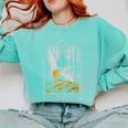 Gothic Book Lover Skeleton Comfort Colors Sweatshirt Butter Gothic Book Lover Skeleton Comfort Colors Sweatshirt Butter