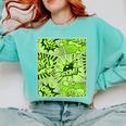 Green Comic Book Green Graphic Comfort Colors Sweatshirt Butter Green Comic Book Green Graphic Comfort Colors Sweatshirt Butter