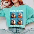 Hedgehog Love Reading And Hedgehogs Child Book Lover Comfort Colors Sweatshirt Butter