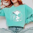 Hedgehog Reading Book Full Moon Lake Scenery Comfort Colors Sweatshirt Butter