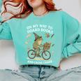 On My Way To Hoard Books And Cause Chaos Comfort Colors Sweatshirt Butter