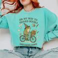 On My Way To Hoard Books And Cause Chaos Tom Foolery Comfort Colors Sweatshirt Butter On My Way To Hoard Books And Cause Chaos Tom Foolery Comfort Colors Sweatshirt Butter