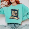 Holy Book Costume For Jesus And Bible Lovers Comfort Colors Sweatshirt Butter