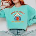 Home Is Where My Books Are Comfort Colors Sweatshirt Butter