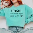 Home Stead School Grown Flowers Book Chicken Comfort Colors Sweatshirt Butter