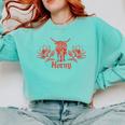 Horny Bull Romance Reader Shirt Spicy Books Bull Pun Comfort Colors Sweatshirt Butter