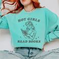 Hot Girls Read Books Bookish Booklover Christmas Comfort Colors Sweatshirt Butter Hot Girls Read Books Bookish Booklover Christmas Comfort Colors Sweatshirt Butter