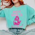 Hot Girls Read Books Cute Book Reader Women Comfort Colors Sweatshirt Butter