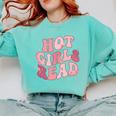 Hot Girls Read Cute Book Lover Reading Club Comfort Colors Sweatshirt Butter Hot Girls Read Cute Book Lover Reading Club Comfort Colors Sweatshirt Butter