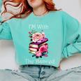 I'm With The Banned Books Bold Statement Against Censorshi Comfort Colors Sweatshirt Butter