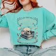 Introverted But Willing To Discuss Books Club Cozy Aesthetic Comfort Colors Sweatshirt Butter
