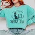 Introverted But Willing To Discuss Cats And Books Comfort Colors Sweatshirt Butter Introverted But Willing To Discuss Cats And Books Comfort Colors Sweatshirt Butter