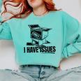 I Have Issues – Comic Book Collector Comfort Colors Sweatshirt Butter