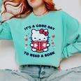 It's a Good Day To Read a Book Cute Cat Book Day Girls Boys Comfort Colors Sweatshirt Butter It's a Good Day To Read a Book Cute Cat Book Day Girls Boys Comfort Colors Sweatshirt Butter
