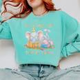 Its A Good Day To Read A Book Cute Pig & Elephant Adventure Comfort Colors Sweatshirt Butter