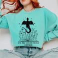 It's Too Nonfictiony Outside Book Dragon Reading Fantasy Era Comfort Colors Sweatshirt Butter