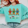 Just Booked For The Holidays Gingerbread Comfort Colors Sweatshirt Butter