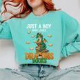 Just a Boy Who Loves Dragons And Books Reading Dragon Comfort Colors Sweatshirt Butter Just a Boy Who Loves Dragons And Books Reading Dragon Comfort Colors Sweatshirt Butter