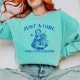 Just a Girl Who Loves Books Book Lover Bookish Comfort Colors Sweatshirt Butter Just a Girl Who Loves Books Book Lover Bookish Comfort Colors Sweatshirt Butter