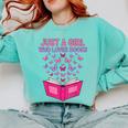 Just A Girl Who Loves Books Butterflies Reading Comfort Colors Sweatshirt Butter Just A Girl Who Loves Books Butterflies Reading Comfort Colors Sweatshirt Butter