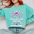Just a Girl Who Loves Books Reading Book Butterfly Bookworm Comfort Colors Sweatshirt Butter