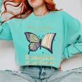 Just a Girl Who Loves Butterflies And Books Butterfly Comfort Colors Sweatshirt Butter