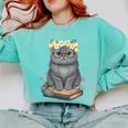 Just A Girl Who Loves Cats & Books Bookish Women Comfort Colors Sweatshirt Butter Just A Girl Who Loves Cats & Books Bookish Women Comfort Colors Sweatshirt Butter
