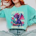 Just a Girl Who Loves Dragons And Books Dragon Comfort Colors Sweatshirt Butter Just a Girl Who Loves Dragons And Books Dragon Comfort Colors Sweatshirt Butter