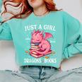 Just A Girl Who Loves Dragons And Books Dragon Reading Lover Comfort Colors Sweatshirt Butter Just A Girl Who Loves Dragons And Books Dragon Reading Lover Comfort Colors Sweatshirt Butter
