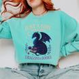 Just a Girl Who Loves Dragons And Books Fantasy Comfort Colors Sweatshirt Butter
