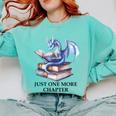 Just One More Chapter Book Dragon Reading Book Lover Bookish Comfort Colors Sweatshirt Butter Just One More Chapter Book Dragon Reading Book Lover Bookish Comfort Colors Sweatshirt Butter